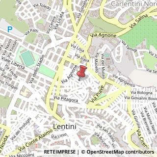 Mappa Via IV Novembre, 47, 96016 Lentini, Siracusa (Sicilia)