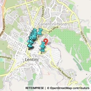 Mappa Via Agrigento, 96016 Lentini SR, Italia (0.3915)
