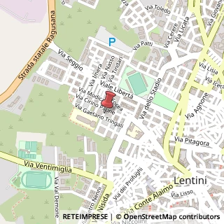 Mappa Via E. Pertini, 24, 96016 Lentini, Siracusa (Sicilia)