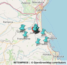 Mappa Via Salvo D'Acquisto, 96016 Lentini SR, Italia (6.21267)