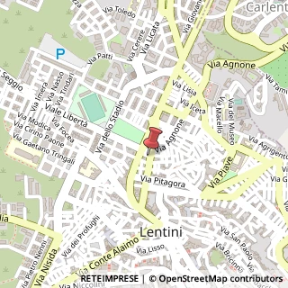Mappa Via Murganzio, 147, 96016 Lentini, Siracusa (Sicilia)