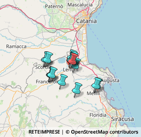 Mappa Via Indipendenza, 96016 Lentini SR, Italia (9.05688)