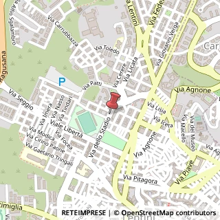 Mappa Via dello Stadio, 26, 96016 Lentini, Siracusa (Sicilia)