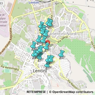 Mappa Via Mercadante, 96016 Lentini SR, Italia (0.378)