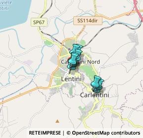 Mappa Via Vittorio Emanuele III, 96016 Lentini SR, Italia (0.875)
