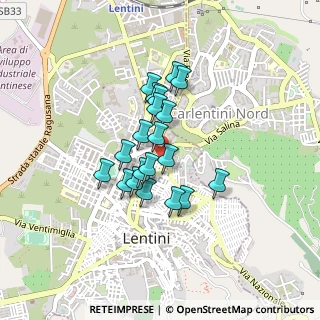 Mappa Via Lisia, 96016 Lentini SR, Italia (0.347)