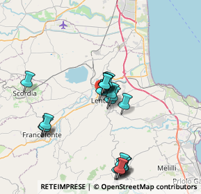 Mappa Via Casmene, 96016 Lentini SR, Italia (7.6655)