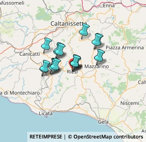 Mappa Via Mirisola, 93016 Riesi CL, Italia (9.86421)
