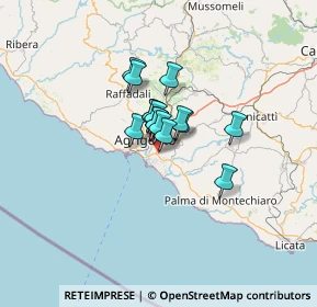 Mappa Contrada S. Biagio, 92100 Villaggio Mosè AG, Italia (7.58)