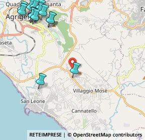 Mappa Contrada S. Biagio, 92100 Villaggio Mosè AG, Italia (3.51067)