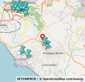 Mappa Contrada S. Biagio, 92100 Villaggio Mosè AG, Italia (3.19385)