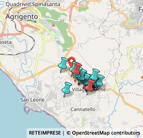 Mappa Contrada S. Biagio, 92100 Villaggio Mosè AG, Italia (1.395)