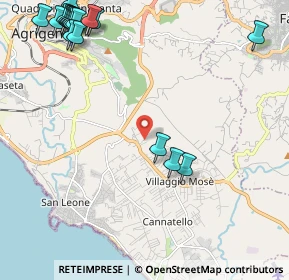 Mappa Contrada S. Biagio, 92100 Villaggio Mosè AG, Italia (3.51211)
