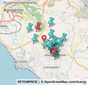 Mappa Contrada S. Biagio, 92100 Villaggio Mosè AG, Italia (1.333)
