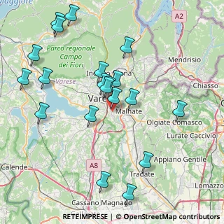 Mappa Via Thouar Pietro, 21100 Varese VA, Italia (8.632)