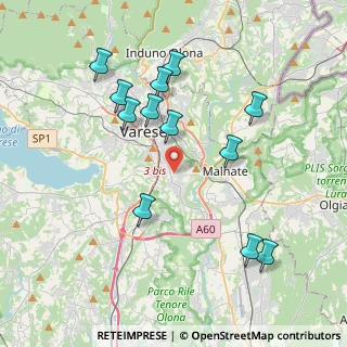 Mappa Via Thouar Pietro, 21100 Varese VA, Italia (3.97083)