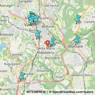 Mappa Via Thouar Pietro, 21100 Varese VA, Italia (2.47417)