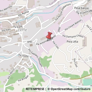 Mappa Via Antonio Locatelli, 44, 24026 Leffe, Bergamo (Lombardia)