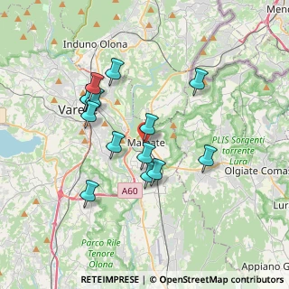 Mappa Via Varese, 21046 Malnate VA, Italia (3.24929)