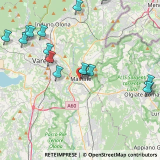 Mappa Via Varese, 21046 Malnate VA, Italia (5.29563)