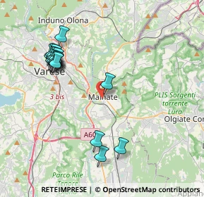 Mappa Via Varese, 21046 Malnate VA, Italia (4.28588)