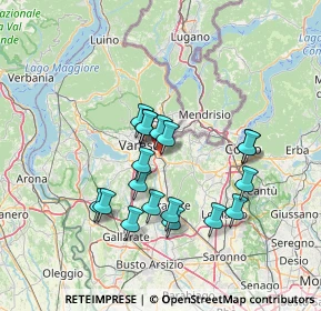 Mappa Via Varese, 21046 Malnate VA, Italia (11.74684)