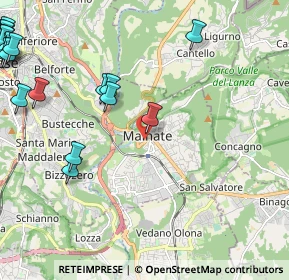Mappa Via Varese, 21046 Malnate VA, Italia (3.324)