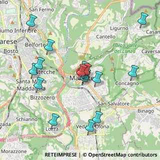 Mappa Via Varese, 21046 Malnate VA, Italia (1.92063)