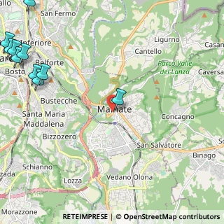 Mappa Via Gramsci, 21046 Malnate VA, Italia (3.67091)