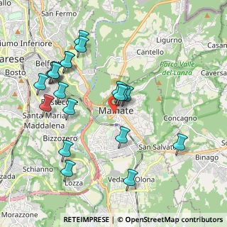 Mappa Via Gramsci, 21046 Malnate VA, Italia (2.0815)