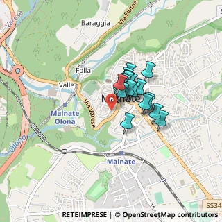 Mappa Via Varese, 21046 Malnate VA, Italia (0.2485)