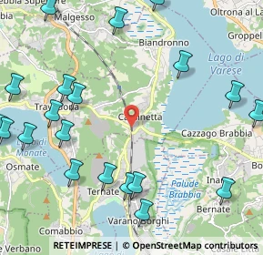 Mappa Via Giacomo Matteotti, 21024 Biandronno VA, Italia (2.8675)
