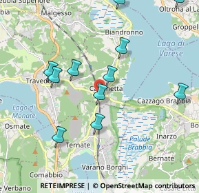 Mappa Via Giacomo Matteotti, 21024 Biandronno VA, Italia (2.06727)