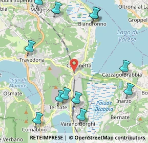 Mappa Via Giacomo Matteotti, 21024 Biandronno VA, Italia (2.69333)
