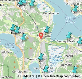 Mappa Via Giacomo Matteotti, 21024 Biandronno VA, Italia (3.16067)