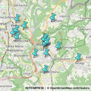 Mappa Via Giosuè Carducci, 21046 Malnate VA, Italia (1.70353)