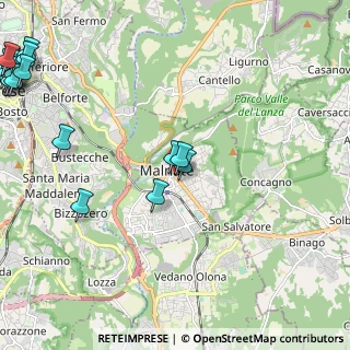 Mappa Via Leonardo da Vinci, 21046 Malnate VA, Italia (3.578)