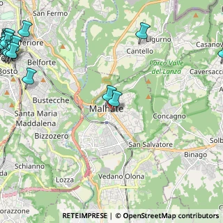 Mappa Via Giosuè Carducci, 21046 Malnate VA, Italia (3.99)