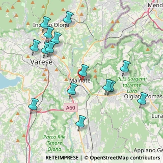 Mappa Via Giosuè Carducci, 21046 Malnate VA, Italia (4.55333)