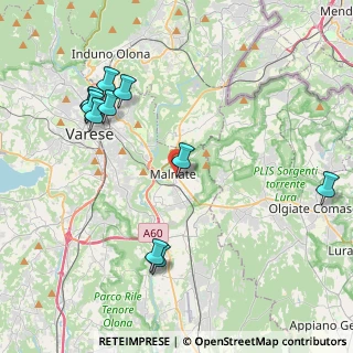 Mappa Via Giosuè Carducci, 21046 Malnate VA, Italia (4.59545)