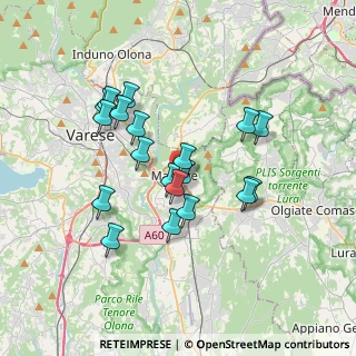 Mappa Via Giosuè Carducci, 21046 Malnate VA, Italia (3.08895)