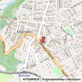 Mappa Via Martiri Patrioti, 14, 21046 Malnate, Varese (Lombardia)