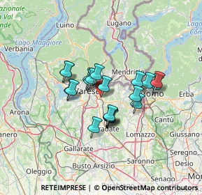 Mappa Via Leonardo da Vinci, 21046 Malnate VA, Italia (9.5805)