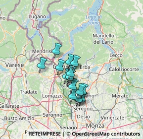 Mappa 22038 Tavernerio CO, Italia (9.83688)