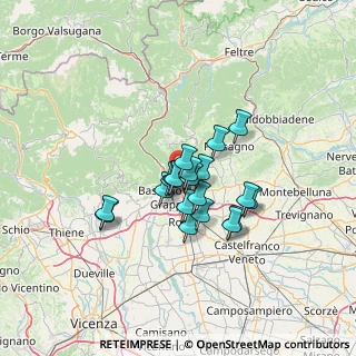 Mappa Via Marchi, 36060 Romano D'ezzelino VI, Italia (9.2805)