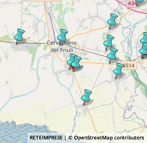 Mappa Via Giulia Augusta, 33050 Aquileia UD, Italia (5.36667)