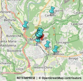 Mappa Via Vittorio Alfieri, 21046 Malnate VA, Italia (0.92182)