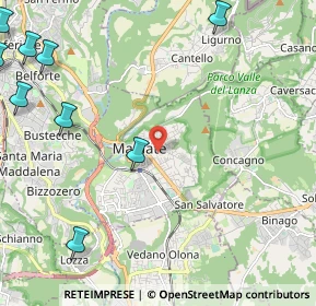 Mappa Via Vittorio Alfieri, 21046 Malnate VA, Italia (3.57091)