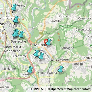 Mappa Via Vittorio Alfieri, 21046 Malnate VA, Italia (2.70333)