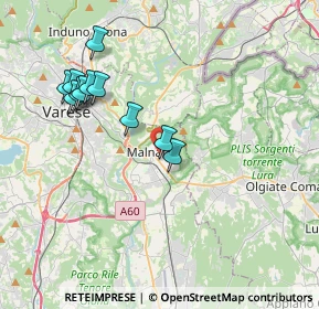 Mappa Via Vittorio Alfieri, 21046 Malnate VA, Italia (3.74727)